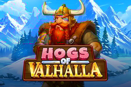 Screenshot del gioco slot 'Hogs of Valhalla' su piattaforma Spinsy